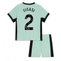 Billiga Chelsea Axel Disasi #2 Barnkläder Tredje fotbollskläder till baby 2023-24 Kortärmad (+ Korta byxor)